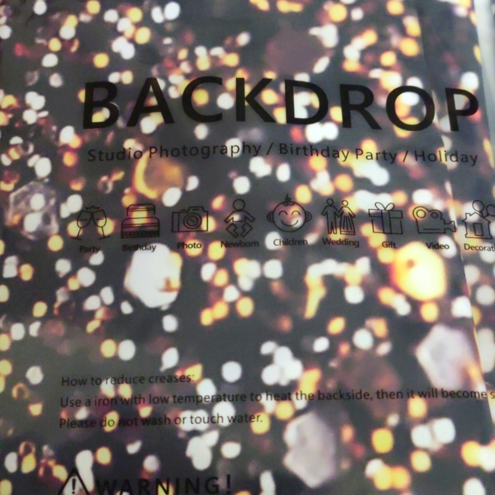 Backdrop gold glitter sequin design